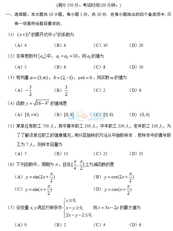 2014˸߿ߵȔ(sh)W(xu)_A(y)y}